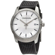 Мужские наручные часы с ремешком Calvin Klein (Кельвин Кляйн)