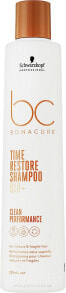 Reparierendes Shampoo für reifes und brüchiges Haar mit Coenzym Q10 - Schwarzkopf Professional Bonacure Time Restore Shampoo Q10+