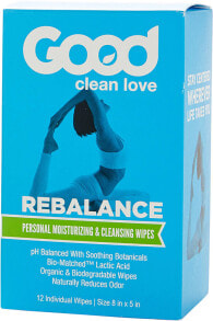 Влажные салфетки Good Clean Love Rebalance Увлажняющие и очищающие салфетки 12 шт в индивидуальной упаковке
