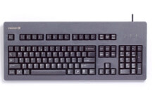 Клавиатуры клавиатура CHERRY G80-3000 USB + PS/2 Черный G80-3000LSCDE-2