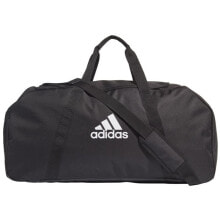 Мужские спортивные сумки Мужская спортивная сумка черная текстильная большая для тренировки с ручками через плечо Adidas Tiro Duffel Bag L GH7263