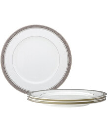 Noritake summit Platinum Set of 4 Dinner Plates, Service For 4
