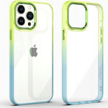 Maxximus MX RAINBOW IPHONE 15 PLUS (6.7) LIME-BLUE / ZIELONO-NIEBIESKI