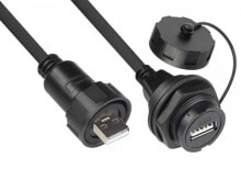 Alcasa IC04-U203 USB кабель 1 m USB 2.0 USB A Черный