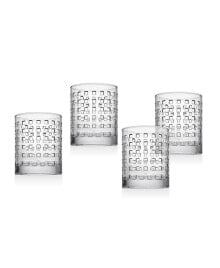 Godinger west Street Double Old-Fashioned Glasses, Set of 4