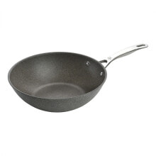 Ballarini Salina Granitium 30 CM Szara Patelnia Wok Granitowy Nieprzywierający