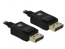 Компьютерные разъемы и переходники DeLOCK 85303 DisplayPort кабель 4 m Черный