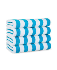 Arkwright Home cali Cabana Striped Beach Towels (4 Pack), 30x60 in., Color Options 100% Soft Cotton