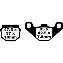 EBC FA-TT Series Carbon Fiber Offroad FA083/2TT Brake Pads