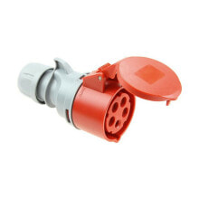 Plug-in base Solera 903154a CETAC With lid Red IP44 32 A 400 V Aerial
