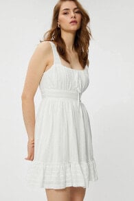 Kadın Koton - Kalın Askılı Mini Elbise 3SAK80177EW