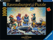 Ravensburger Puzzle 2D 1000 elementów Łowienie pod lodem