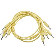 Black Market Modular Patch Cables 90mm Yellow (5-Pack)