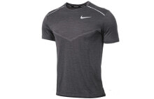 Nike Techknit Ulta 反光元素跑步运动短袖T恤 男款 灰色 / Футболка Nike AJ7616-010 Techknit Ulta T