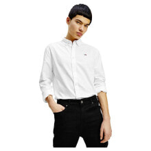 Мужские классические рубашки TOMMY JEANS Slim Stretch Oxford Long Sleeve Shirt