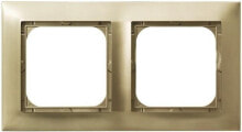 Розетки, выключатели и рамки ospel Double frame Impression gold metallic (R-2Y / 28)