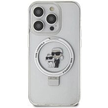 KARL LAGERFELD Klhmp14Xhmrskch iPhone 14 Pro Max 6.7 Biały Ring Stand Karl&Choupettte phone case