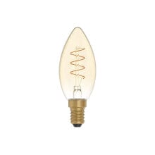 CREATIVE CABLES 2.5W 1800K golden carbon line led bulb curved filament with spiral candela