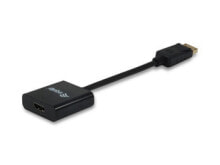 Equip 133438 кабельный разъем/переходник DisplayPort HDMI Черный