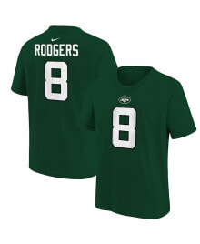 Nike big Boys Aaron Rodgers Green New York Jets Player Name and Number T-shirt