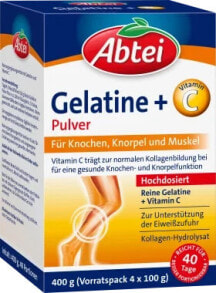 Gelatine Pulver + Vitamin C (40 Portionen), 400 g