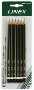 Чернографитные карандаши для детей Linex HB Pencil Set of 6 (100412122)