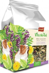Наполнители и сено для грызунов vitapol Vita Herbal dla kawii domowej, mix ziołowy, 150g
