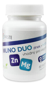 Магний Vieste Imuno Duo Zinc & Magnesium Комплекс с цинком и магнием для укрепления иммунитета 60 таблеток