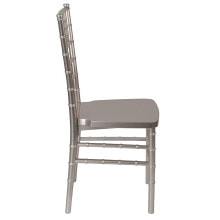 Flash Furniture hercules Premium Series Pewter Resin Stacking Chiavari Chair