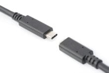 ASSMANN Electronic AK-300210-007-S USB кабель 0,7 m 3.2 Gen 2 (3.1 Gen 2) USB C Черный