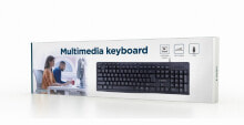 Клавиатуры gembird Multimedia-Tastatur US-Layout schwarz - Keyboard