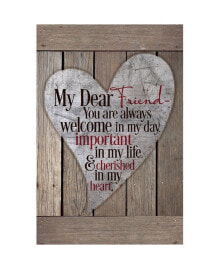 Купить предметы интерьера Dexsa: My Dear Friend New Horizons Wood Plaque, 6" x 9"