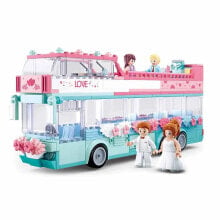 SLUBAN Girls Dream Wedding Bus 379 Pieces Construction Game