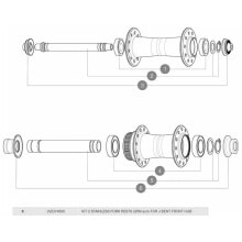 MAVIC J-Bent Front Hub Stainless Fork Rests 2 Units