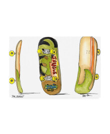 Trademark Global jennifer Goldberger The Jungle Skateboards Canvas Art - 19.5