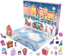 Детские игровые наборы и фигурки из дерева Адвент-календарь Polly Pocket GKL46 Зимняя страна чудес, с 25 сюрпризами
