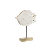 Decorative Figure Home ESPRIT White Natural Fish Mediterranean 18 x 5 x 24 cm