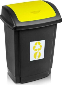 Мусорные ведра и баки plast Team waste bin for recycling, tilting 25L yellow (TEA000445)