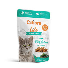 CALIBRA Life Pouch Sterilized Salmon In Sauce 28x85g Wet Cat Food