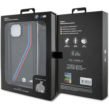 BMW Bmhcp15S23Psvtk iPhone 151413 M Edition Carbon TricolLines&Strap phone case