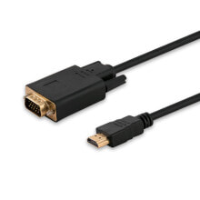 Savio CL-103 видео кабель адаптер 1,8 m HDMI Тип A (Стандарт) VGA (D-Sub) Черный