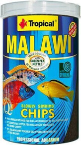 Корма для рыб Tropical Malawi Chips - 1000 ml / 520 g can