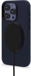 MagSafe Leder Backcover für iPhone 14 Pro blau