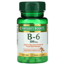 Vitamin B-6, 100 mg, 100 Tablets