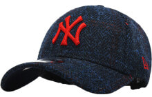 New Era 刺绣弯檐大NY白色调节带棒球帽 海军蓝 / Шапка New Era NY 12146177