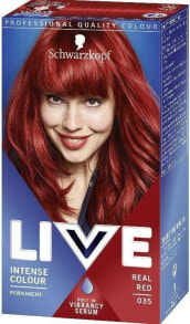 Schwarzkopf Live Intense 035 Real Red Перманентный краситель, придающий блеск волосам, оттенок красный