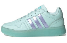 adidas neo Postmove 减震防滑 低帮 复古篮球鞋 女款 薄荷蓝 / Кроссовки Adidas neo Postmove GY7542