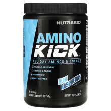Аминокислоты Nutrabio Labs, Amino Kick, Blue Raspberry, 0.59 lb (269 g)