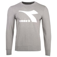 Купить мужские худи Diadora: Diadora Chromia Crew Neck Sweatshirt Mens Grey 177764-75095