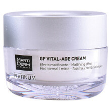 Увлажнение и питание кожи лица martiderm Platinum GF Vital-Age Cream Антивозрастной увлажняющий и матирующий крем для нормальной и комбинированной кожи 50 мл